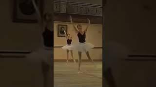 Graduation class of professor Ludmila performing exquisite yet difficult pointe work combinations