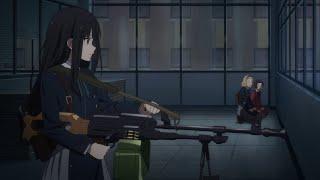 Takina ignores orders and shoots a machine gun / Lycoris Recoil