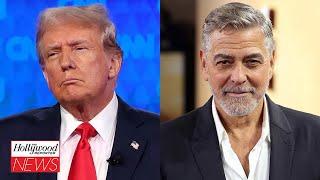 George Clooney Reacts to Donald Trump Saying He Should "Get Out of Politics" | THR News