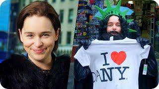 Emilia Clarke (Game of Thrones) Pranks Times Square as Jon Snow // Omaze