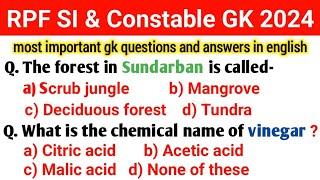 RPF Constable GK 2024 || Science GK For RPF Constable 2024 || RPF SI & Constable GK Questions 2024