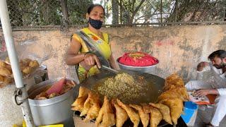 Mumbai Aunty Makes Noodle Samosa Chaat | Indian Street Food