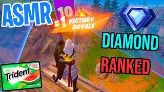 ASMR Gaming  Fortnite Diamond Ranked! Relaxing Gum Chewing  Controller Sounds + Whispering