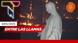 El fuego arrasó con un santuario, pero la VIRGEN quedó INTACTA