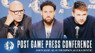 Jason Kidd, Klay Thompson, & Luka Dončić | Post Game Press Conference @GSW | 11/12/24