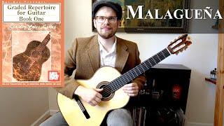 Malagueña || Graded Repertoire for Classical Guitar Book 1 || Stanley Yates