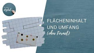 Flächeninhalt und Umfang - das bedeuten die Begriffe.