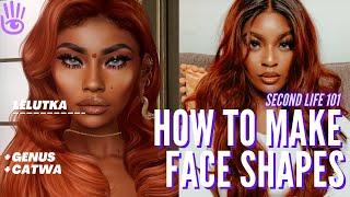 Second Life 101 - How to Make a Shape - For Your Face