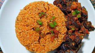 SPICY GOAT MEAT JOLLOF/ IN A VERY EASY HOMEMADE WAY