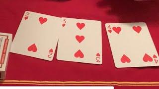 Reverse Sandwich card trick -                                    (sleight of hand card magic trick)