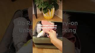 Db Ramverk Front-access Carry-on #shorts #packwithme #unboxing #asmr #carryon