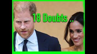 18 DOUBTS THAT PEOPLE HAVE THAT A SUSSEX 'FAMILY' ACTUALLY EXISTS & THAT HARRY & MEGHAN ARE ACTING.