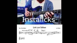 Jazz guitar licks transcription for Dominant chords (Luis Salinas)