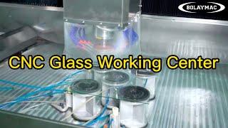 CNC Glass Working center with tool magazine｜BolayMac Glass Machinery