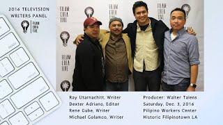 1st FilAm Creative TV Writers Panel: Ray Utarnchitt, Rene Gube and Michael Golamco