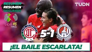 Resumen y goles | Toluca 5-1 San Luis | CL24 Liga MX Femenil J10 |TUDN