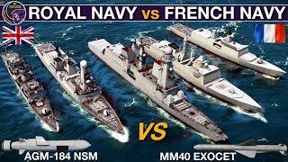 UK Warship Royal Navy vs French Warship Navy | Sea Power