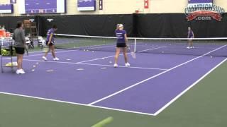 All Access Northwestern Women's Tennis Practice with Claire Pollard  - Clip 1