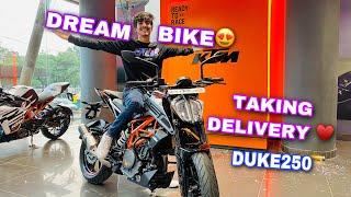 FINALLY TAKING DELIVERY OF MY DREAM BIKE KTM DUKE250️ || VINOD BHATT || VB