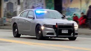 Vancouver Police Unmarked Dodge Charger responding on Broadway