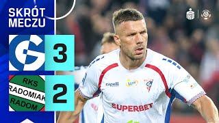 Górnik - Radomiak | SKRÓT | Podolski wieńczy dzieło! 5 goli w Zabrzu! | Ekstraklasa | 21. kolejka