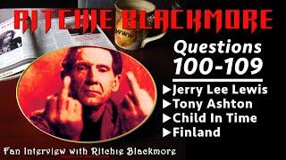 Ritchie Blackmore interview ️ Questions 100-109 Jerry Lee Lewis Tony Ashton 1996 Rainbow Fans