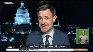 Trump makes a U-turn on Ukraine during his US Congress address