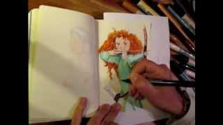 Speed draw Merida The brave