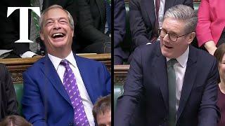 Starmer jokes about Farage's 'rare appearance' in UK during PMQs