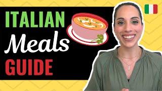 [Learn Italian] Meals in Italian explained  Italian restaurant and Italian dining made easy