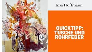 Improvisation mit Tusche und Rohrfeder