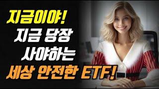 지금이야! 지금 당장 사야하는 세상 안전한 ETF!!!