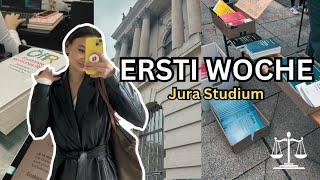 VLOG: Mein erster Tag an der Uni // Ersti Woche (Jura, Ersti Tüte, neue Leute)