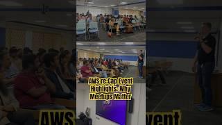 Want to grow in tech? Meetups are the answer!  #awscommunity