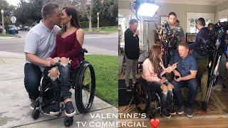 VALENTINE’S Day TV Commercial With a Paraplegic!️️ Our LOVE STORY! Nuestra Historia de Amor!️️