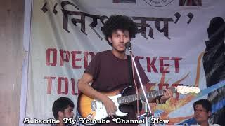 Piyush performing with star maker band