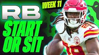  WEEK 11 RB MUST Start/Sit Analysis!  | 2024 Fantasy Football Advice