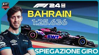 F1 24 BAHRAIN Esports Hotlap + Spiegazione Giro (1:25.636) - Daniele Haddad