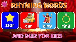 Rhyming Word Quiz for Kids | 4K