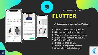 Flutter E Commerce App regitser ui and functionality  | بالعربي