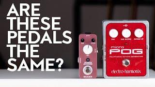 Electro Harmonix Micro Pog vs Mooer Tender Octaver MKI - Are these pedals identical?