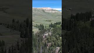 Scenic drone views in Wyoming’s Bighorn National Forest from 2020