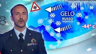 METEO- GELO RUSSO INTENSO SULL'ITALIA E NEVE FINO AL PIANURA!!! ARIA GELIDA