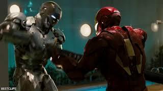 Iron Man vs. War Machine - uncut 4K remastered version | Iron Man 2 (2010)