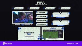 Fifa Animated Stream Overlays - Youtube & Twitch Graphics Package