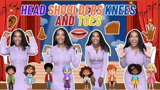 Head Shoulders Knees and Toes| Learning with Ms Houston| Kid Songs + Nursery Rhymes