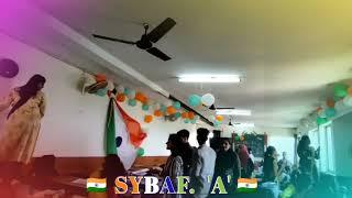 75th Anniversary of Indian Independence..️|| GJC Ratnagiri.. SYBAF 'A'. Class Decoration️