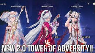 NEW 2.0 Tower of Adversity vs Carlotta Jinhsi & Camellya!!! Wuthering Waves 2.0