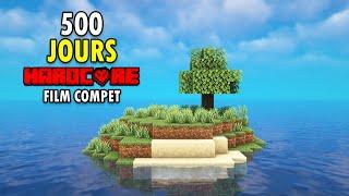 SURVIVRE 500 jours en HARDCORE Sur une ILE DESERTE Sur Minecraft (Film Entier)