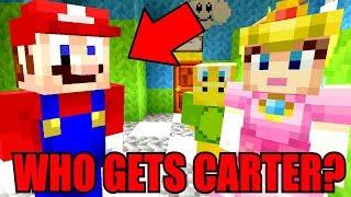 Minecraft | Super Mario Series | Mario And Peach Fight Over Carter! [303]